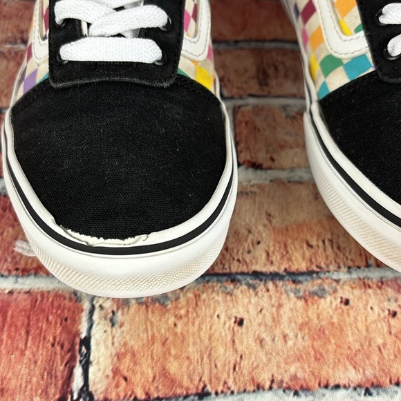 VANS CHECKERBOARD LOWTOP SHOES WOMANS SIZE 6.5 GUC - Picture 5 of 13